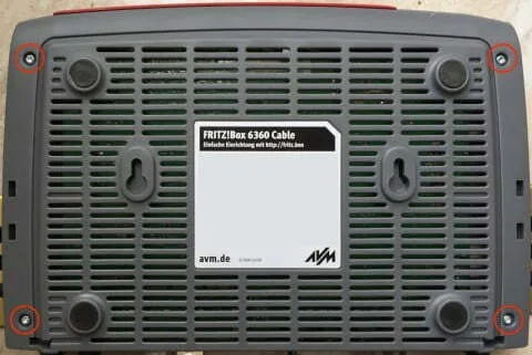 FRITZ!Box 6360 Unterseite