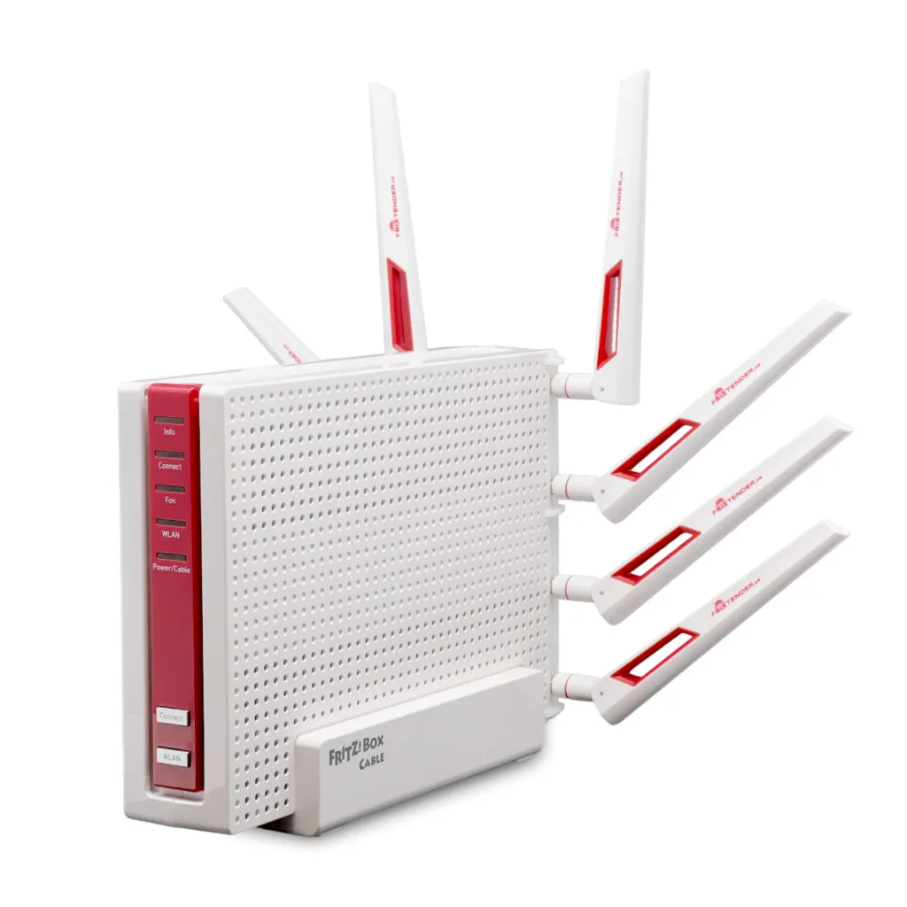 FRITZ!Box 6591 Cable mit 8x FriXtender L3-Antenne